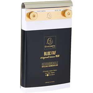 Exacompta Ref 12112E FAF Desk Pad No.2 160 x 100mm in Size, Refillable with Recharge Pads, Stable When Writing, Non-Slip Feet Plain Paper, FSC-Certified, White Exacompta Ref 12112E FAF Desk Pad No.2 160 x 100mm in Size, Refillable with Recharge Pads, Stable When Writing, Non-Slip Feet Plain Paper, FSC-Certified, White