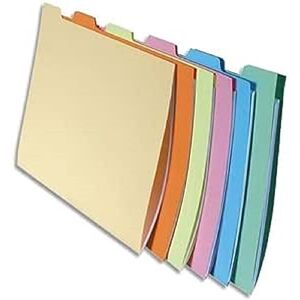 Exacompta Ref 337000E Super Folders with Identification Tab 240 x 320mm in Size, Suitable for A4 Documents, 6 Tabs, 210gsm Material Assorted Colours (10 Pack) Exacompta Ref 337000E Super Folders with Identification Tab 240 x 320mm in Size, Suitable for A4 Documents, 6 Tabs, 210gsm Material Assorted Colours (10 Pack)