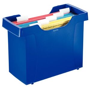 Leitz Suspension Filing Unit, A4, Holds Up to 20 Suspension Files, Blue, Plus Range, 19930035 Leitz Suspension Filing Unit, A4, Holds Up to 20 Suspension Files, Blue, Plus Range, 19930035