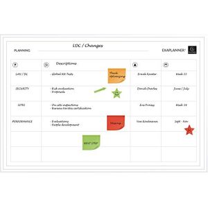 Exacompta Ref 57170E Exaplanner Team Management Magnetic Wall Planner 900 x 590mm in Size, Dry-Wipe Magnets Supplied, Wall Fixings & Storage Box Provided Exacompta Ref 57170E Exaplanner Team Management Magnetic Wall Planner 900 x 590mm in Size, Dry-Wipe Magnets Supplied, Wall Fixings & Storage Box Provided