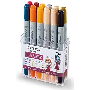 Copic Ciao Marker Set of 12 School Uniforms Alcohol Based All-Round Layout Markers in Practical Acrylic Display for Storage and Easy Removal, 22075712 Copic Ciao Marker Set of 12 School Uniforms Alcohol Based All-Round Layout Markers in Practical Acrylic Display for Storage and Easy Removal, 22075712