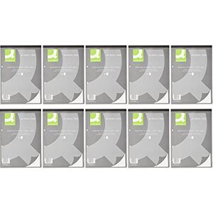 Q-Connect Feint Ruled Margin Head Bound Refill Pad 160 Pages A4 (Pack of 10) KF02228 Q-Connect Feint Ruled Margin Head Bound Refill Pad 160 Pages A4 (Pack of 10) KF02228