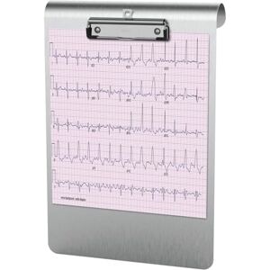 MAUL medic clipboard for Hanging, Writing Board, DIN A4 high, anodised Aluminium/Stainless Steel, Plate Thickness 0.12 cm, clamp Width 0.8 cm, Silver MAUL medic clipboard for Hanging, Writing Board, DIN A4 high, anodised Aluminium/Stainless Steel, Plate Thickness 0.12 cm, clamp Width 0.8 cm, Silver