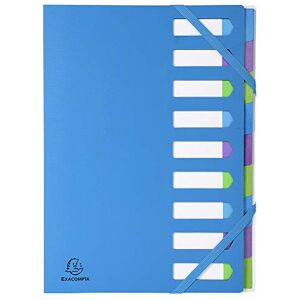 Exacompta Ref 52262E Campus Neon Harmonika Expanding Spine Multipart File 245 x 320mm in Size, Suitable for A4 Size Documents, 9 Tabbed Sections Blue Exacompta Ref 52262E Campus Neon Harmonika Expanding Spine Multipart File 245 x 320mm in Size, Suitable for A4 Size Documents, 9 Tabbed Sections Blue