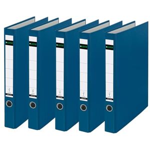 Leitz 10140035 Without Slots Plastic Binding Covers A4 3.5 cm Spine Width Plastic Ring Binder – Blue Leitz 10140035 Without Slots Plastic Binding Covers A4 3.5 cm Spine Width Plastic Ring Binder – Blue