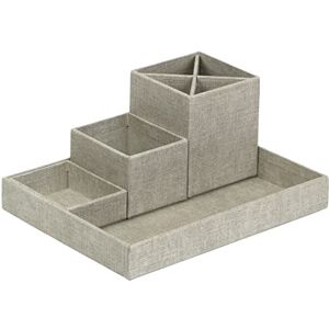 Bigso Box of Sweden Desk Storage Organiser for Stationery Pen Holder with 4 Compartments for Various Office Items Fibreboard and Paper Stationery Storage Beige Bigso Box of Sweden Desk Storage Organiser for Stationery Pen Holder with 4 Compartments for Various Office Items Fibreboard and Paper Stationery Storage Beige