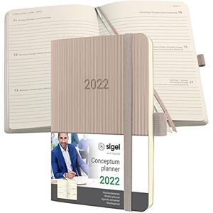 Sigel C2231 Conceptum Weekly Planner 2022-9,3 x 14 cm Softcover 176 Pages Taupe Sigel C2231 Conceptum Weekly Planner 2022-9,3 x 14 cm Softcover 176 Pages Taupe