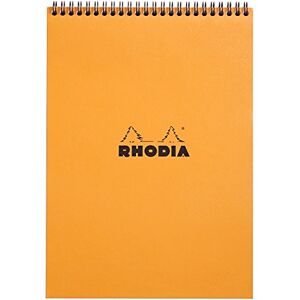 Rhodia 18500C Spiral Notebook (Full Bound) Orange A4 Small Squares 80 Detachable Sheets, Clairefontaine Paper 80g Soft and Resistant Coated Card Cover Classic Rhodia 18500C Spiral Notebook (Full Bound) Orange A4 Small Squares 80 Detachable Sheets, Clairefontaine Paper 80g Soft and Resistant Coated Card Cover Classic