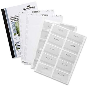 Durable Name Badge Set with Pin 54 x 90 mm (Pack of 20) Durable Name Badge Set with Pin 54 x 90 mm (Pack of 20)