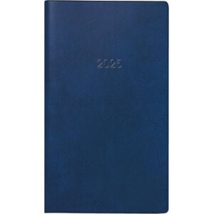BRUNNEN Pocket Diary Model 750 (2025), 2 Pages = 1 Month, A6, 32 Pages, Plastic Cover, Blue BRUNNEN Pocket Diary Model 750 (2025), 2 Pages = 1 Month, A6, 32 Pages, Plastic Cover, Blue