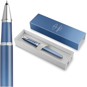 PARKER IM Writing Rituals Rollerball Pen Peaceful Blue Finish with Gradient & Chrome Trims Fine Point Black Ink Gift Box PARKER IM Writing Rituals Rollerball Pen Peaceful Blue Finish with Gradient & Chrome Trims Fine Point Black Ink Gift Box