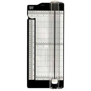 Paperfuel Cutter and Scoring Board-12" x 6"-with Extendable Ruler-Paper Trimmer for Card Making, Envelopes, Crafting and Scrapbooking, Black/White, 6 Paperfuel Cutter and Scoring Board-12" x 6"-with Extendable Ruler-Paper Trimmer for Card Making, Envelopes, Crafting and Scrapbooking, Black/White, 6