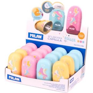 MILAN ® Display Box 16 sharpeners Capsule Special Series Roller MILAN ® Display Box 16 sharpeners Capsule Special Series Roller
