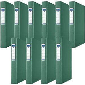 DONAU 3735001PL-06 Ring Binder/Green 4-O-Ring Mechanism 25 mm DIN A4 Ring Binder Cardboard/Plastic Made of 1.9 mm Thick Cardboard with Eco PP 100µ Pack of 10 DONAU 3735001PL-06 Ring Binder/Green 4-O-Ring Mechanism 25 mm DIN A4 Ring Binder Cardboard/Plastic Made of 1.9 mm Thick Cardboard with Eco PP 100µ Pack of 10