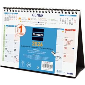 Finocam Desktop Calendar 2026 Month View January December 2026 (12 months) Calendar 2026 Monthly Planner Color Catalan Finocam Desktop Calendar 2026 Month View January December 2026 (12 months) Calendar 2026 Monthly Planner Color Catalan