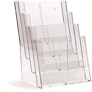 Taymar 4C230X Brochure Stand, Brochure Holder with 4 Levels in DIN A4 Portrait Format, Display Stand, Set of 2 Taymar 4C230X Brochure Stand, Brochure Holder with 4 Levels in DIN A4 Portrait Format, Display Stand, Set of 2