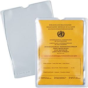 HERMA 1332 Transparent ID Cover, Pack of 10, Vaccination Certificate Cover for Old Vaccination Card, Vaccination Book, ID Holder for Protection for Money Books, Documents in DIN A6 Format, Plastic HERMA 1332 Transparent ID Cover, Pack of 10, Vaccination Certificate Cover for Old Vaccination Card, Vaccination Book, ID Holder for Protection for Money Books, Documents in DIN A6 Format, Plastic