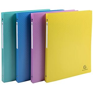 Exacompta Ref. 51190E Set of 4 Forever Young flexible PP binders 4 round rings diameter 15 mm Spine 20 mm External dimensions: 32 x 25 cm A4 file format 4 assorted colors Exacompta Ref. 51190E Set of 4 Forever Young flexible PP binders 4 round rings diameter 15 mm Spine 20 mm External dimensions: 32 x 25 cm A4 file format 4 assorted colors
