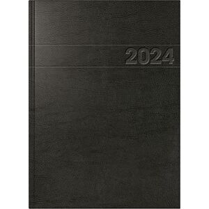 BRUNNEN Daily calendar model 787 2024, 1 page = 1 day, A4, black BRUNNEN Daily calendar model 787 2024, 1 page = 1 day, A4, black