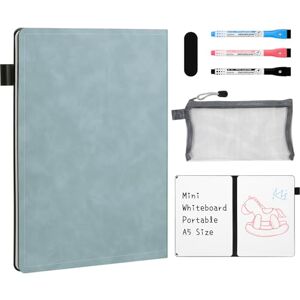 AGM A5 Mini Whiteboard, Portable Dry Erase Board with 3 Colored Markers, Eraser, and Mesh Pouch, Ideal for Studying, Meetings, Note-Taking, and Doodling-Navy Blue AGM A5 Mini Whiteboard, Portable Dry Erase Board with 3 Colored Markers, Eraser, and Mesh Pouch, Ideal for Studying, Meetings, Note-Taking, and Doodling-Navy Blue