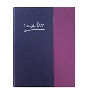 Idena 20104 – Certificate Folder Ring Binder, DIN A4, 10 Pockets, Transparent, Purple, with 4 Ring Mechanism, Pack of 1 Idena 20104 – Certificate Folder Ring Binder, DIN A4, 10 Pockets, Transparent, Purple, with 4 Ring Mechanism, Pack of 1