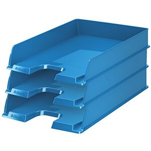 Esselte A4 Europost Letter Tray, VIVIDA Blue, Pack of 10, VIVIDA Range, 623926 Esselte A4 Europost Letter Tray, VIVIDA Blue, Pack of 10, VIVIDA Range, 623926