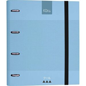 Grafoplás 88103030. 4-Ring Binder with Replacement and Rubber, A4 Hardcover, Blue, Dividers and Refill 100 Sheets 5 x 5 Square, Carpebook, Kuru Grafoplás 88103030. 4-Ring Binder with Replacement and Rubber, A4 Hardcover, Blue, Dividers and Refill 100 Sheets 5 x 5 Square, Carpebook, Kuru