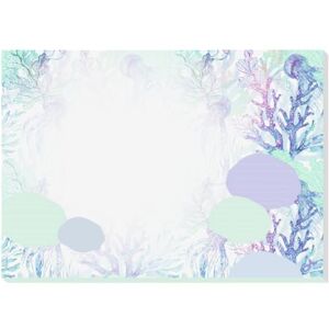 Sigel JS104 Paper desk pad, design "Underwater Miracles", A3, 30 sheets, FSC-certified, Jolie Sigel JS104 Paper desk pad, design "Underwater Miracles", A3, 30 sheets, FSC-certified, Jolie