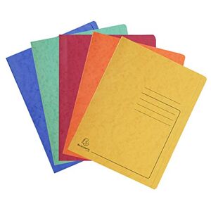 Exacompta Ref 39990E Flat Bar File Suitable for A4 Documents, 355gsm Mottled Pressboard, Metal Spring Mechanism, Pre-Printed Covers Assorted Colours (Pack of 25) Exacompta Ref 39990E Flat Bar File Suitable for A4 Documents, 355gsm Mottled Pressboard, Metal Spring Mechanism, Pre-Printed Covers Assorted Colours (Pack of 25)