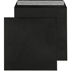 Blake Creative Colour 220 x 220 mm 120 gsm Square Peel & Seal Envelopes (514) Jet Black Pack of 250 Blake Creative Colour 220 x 220 mm 120 gsm Square Peel & Seal Envelopes (514) Jet Black Pack of 250