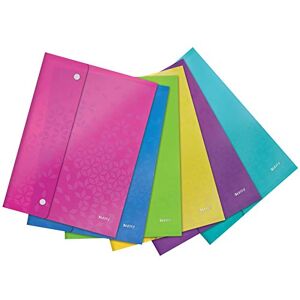 Leitz Wow A4 Document Wallet Assorted Colours (Pack of 6) Leitz Wow A4 Document Wallet Assorted Colours (Pack of 6)