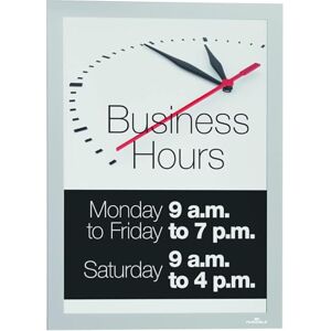 Durable DURAFRAME SUN Static-Cling Magnetic Frame A4 Format in Silver Pack of 2 Frames UV and Heat Resistant Ideal for Retail Shop Windows Durable DURAFRAME SUN Static-Cling Magnetic Frame A4 Format in Silver Pack of 2 Frames UV and Heat Resistant Ideal for Retail Shop Windows