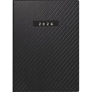 rido/idé Pocket Calendar Model Technology III 2026 "Carbon" A6, Faux Leather rido/idé Pocket Calendar Model Technology III 2026 "Carbon" A6, Faux Leather
