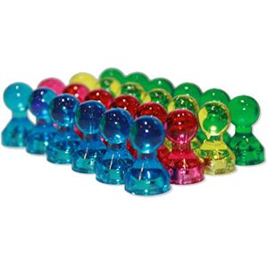 Bullseye Office Assorted Acrylic Push Pin Magnets Perfect as Refrigerator, Whiteboard, Office Magnets (24 Pack) Bullseye Office Assorted Acrylic Push Pin Magnets Perfect as Refrigerator, Whiteboard, Office Magnets (24 Pack)