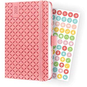 Sigel J2110 Jolie 2022 Weekly Planner Approx. A6 Hardcover 174 Pages with Happy Calendar, Lots of Information and Practical Stickers FSC-Certified Organiser Planner Sigel J2110 Jolie 2022 Weekly Planner Approx. A6 Hardcover 174 Pages with Happy Calendar, Lots of Information and Practical Stickers FSC-Certified Organiser Planner