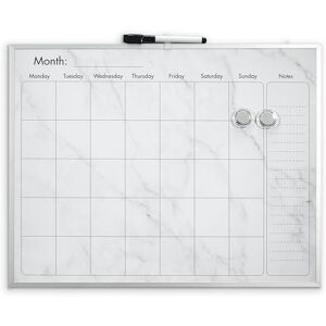Cathedral Products Elegant Marble Magnetic Calendar Board with Silver Aluminium Frame Premium Monthly Planner with Notes Section Includes Marker & Magnets Cathedral Products Elegant Marble Magnetic Calendar Board with Silver Aluminium Frame Premium Monthly Planner with Notes Section Includes Marker & Magnets