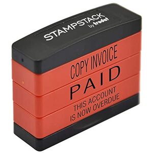 Trodat 3-in-1 Business Stamp Stack with texts COPY INVOICE – PAID – THIS ACCOUNT IS NOW OVERDUE, Red Body Black Ink, 2 x 6 x 5,5 Trodat 3-in-1 Business Stamp Stack with texts COPY INVOICE – PAID – THIS ACCOUNT IS NOW OVERDUE, Red Body Black Ink, 2 x 6 x 5,5
