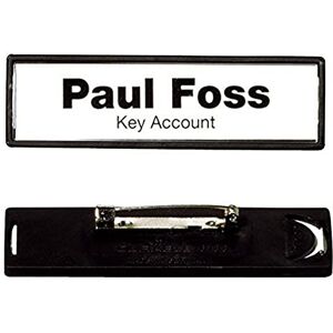 Durable 813301 Clip-Card Name Plate with Safety Pin 17 x 67 mm Clear Pack of 25 Durable 813301 Clip-Card Name Plate with Safety Pin 17 x 67 mm Clear Pack of 25