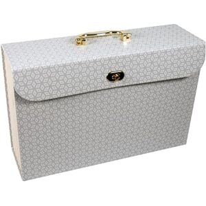 Cathedral Products Chic Geometric 19-Pocket Expanding File Case with Gold-Coloured Accents Stylish Document Organizer A4 Size Cathedral Products Chic Geometric 19-Pocket Expanding File Case with Gold-Coloured Accents Stylish Document Organizer A4 Size