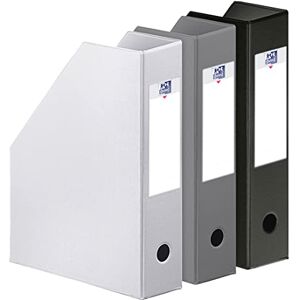 Oxford Color Life Urban Set of 3 Magazine File PVC Spine 7 cm White/Grey/Black Oxford Color Life Urban Set of 3 Magazine File PVC Spine 7 cm White/Grey/Black