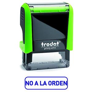 Trodat 4911 Printy Commercial Formula Stamp with Spanish Text NO to Order, Automatic Inking, Text Plate Size 37 x 14 mm, Blue Trodat 4911 Printy Commercial Formula Stamp with Spanish Text NO to Order, Automatic Inking, Text Plate Size 37 x 14 mm, Blue