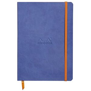 Rhodia 117822C rama Soft Notebook SAPPHIRE A5 14.8x21cm 5x5 Small Squares 160 pages Ivory paper 90g/m² Bookmark, Elastic closure Leatherette Rhodia 117822C rama Soft Notebook SAPPHIRE A5 14.8x21cm 5x5 Small Squares 160 pages Ivory paper 90g/m² Bookmark, Elastic closure Leatherette