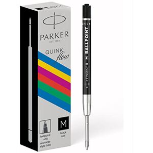 PARKER Ballpoint Pen Refills Medium Point Black QUINKflow Ink 20 Count PARKER Ballpoint Pen Refills Medium Point Black QUINKflow Ink 20 Count