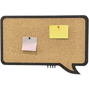 Bakaji Comic Shape Cork Memo Board Black Frame Wall 44x29x1 cm Bakaji Comic Shape Cork Memo Board Black Frame Wall 44x29x1 cm
