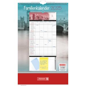 BRUNNEN Family Calendar (2025) "Big City", 1 Page = 1 Month, 12 Sheets BRUNNEN Family Calendar (2025) "Big City", 1 Page = 1 Month, 12 Sheets