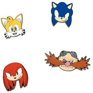 Grupo Erik Sonic Character Pins Set - Collectible Enamel Badge Gift Grupo Erik Sonic Character Pins Set - Collectible Enamel Badge Gift