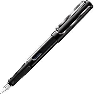 Lamy safari black Fountain Pen with ergonomic grip & polished Left-Handed steel nib (LH) in size M ideal for any Writing & Calligraphy including T 10 blue cartridge Lamy safari black Fountain Pen with ergonomic grip & polished Left-Handed steel nib (LH) in size M ideal for any Writing & Calligraphy including T 10 blue cartridge