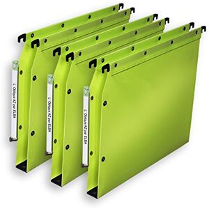Elba Ultimate Polypropylene Suspension Files for Cabinet Opaque 30 mm Base Pack of 10 Green Elba Ultimate Polypropylene Suspension Files for Cabinet Opaque 30 mm Base Pack of 10 Green