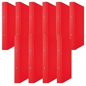 DONAU 3732001PL-04 Ring Binder Red 2-O-Ring Mechanism 20 mm DIN A4 Ring Binder Cardboard/Plastic Made of 1.9 mm Thick Cardboard with Eco PP 100µ Pack of 10 DONAU 3732001PL-04 Ring Binder Red 2-O-Ring Mechanism 20 mm DIN A4 Ring Binder Cardboard/Plastic Made of 1.9 mm Thick Cardboard with Eco PP 100µ Pack of 10