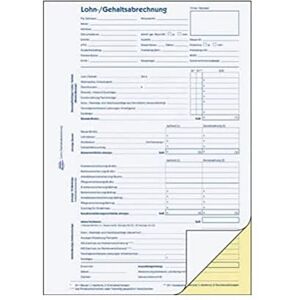 Avery 1759 Kind/Payroll Book Carbonless A4 Carbonless 2 x 40 Sheets, Set of 1, White/Yellow Avery 1759 Kind/Payroll Book Carbonless A4 Carbonless 2 x 40 Sheets, Set of 1, White/Yellow